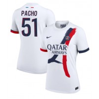 Echipament fotbal Paris Saint-Germain Willian Pacho #51 Tricou Deplasare 2024-25 pentru femei maneca scurta